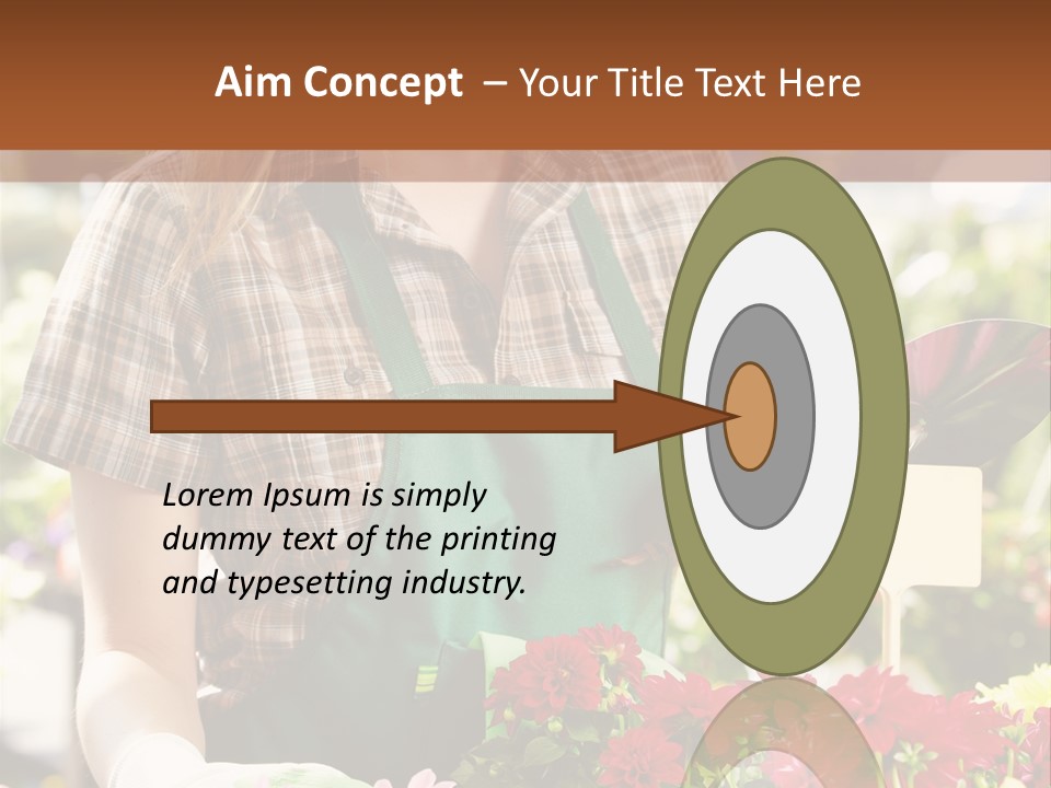 Flower Agriculture Workwear PowerPoint Template