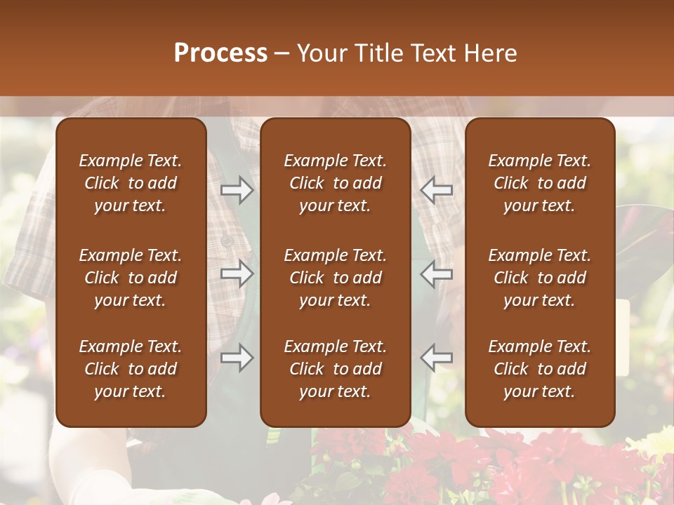 Flower Agriculture Workwear PowerPoint Template