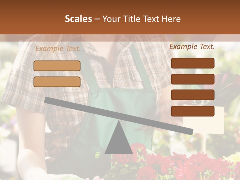 Flower Agriculture Workwear PowerPoint Template