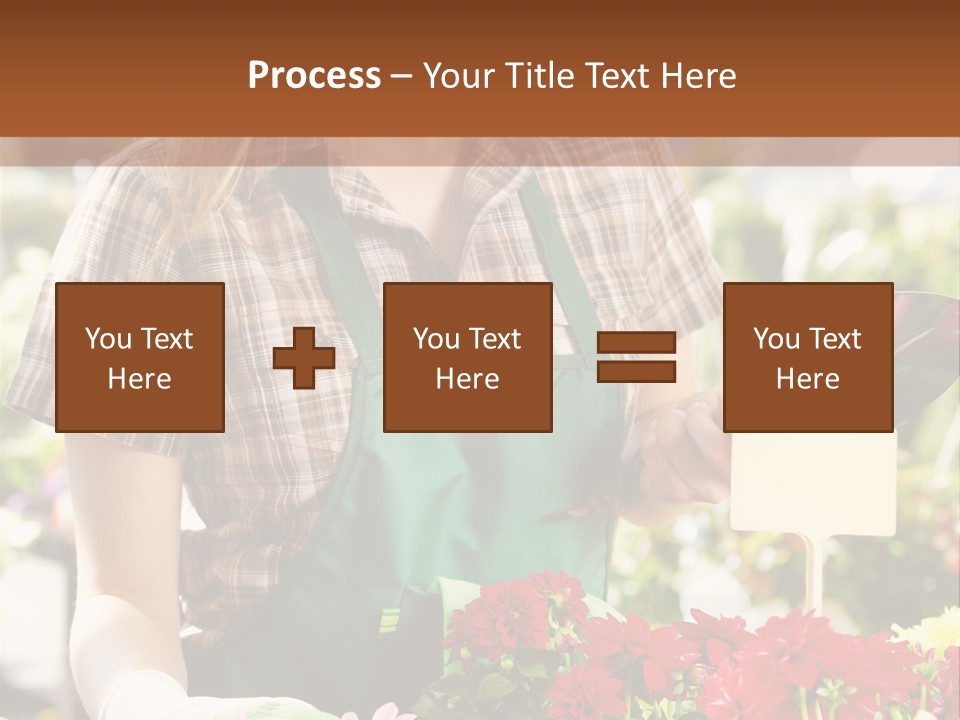 Flower Agriculture Workwear PowerPoint Template