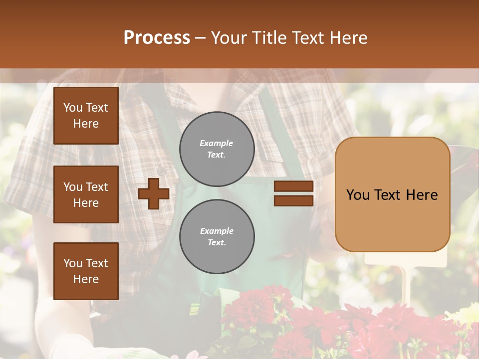 Flower Agriculture Workwear PowerPoint Template