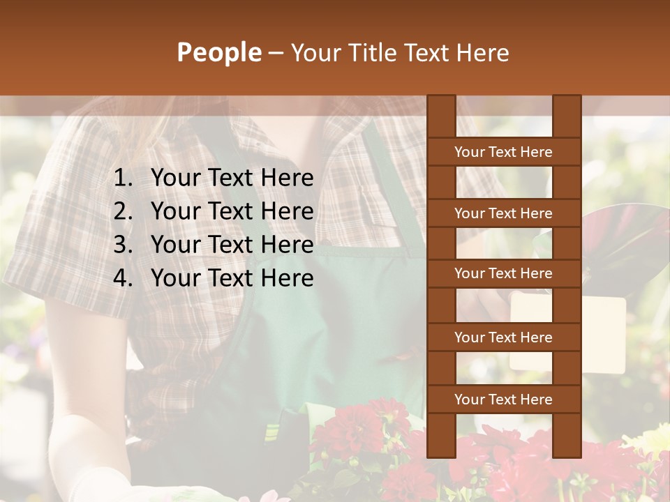 Flower Agriculture Workwear PowerPoint Template
