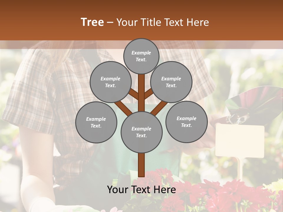 Flower Agriculture Workwear PowerPoint Template