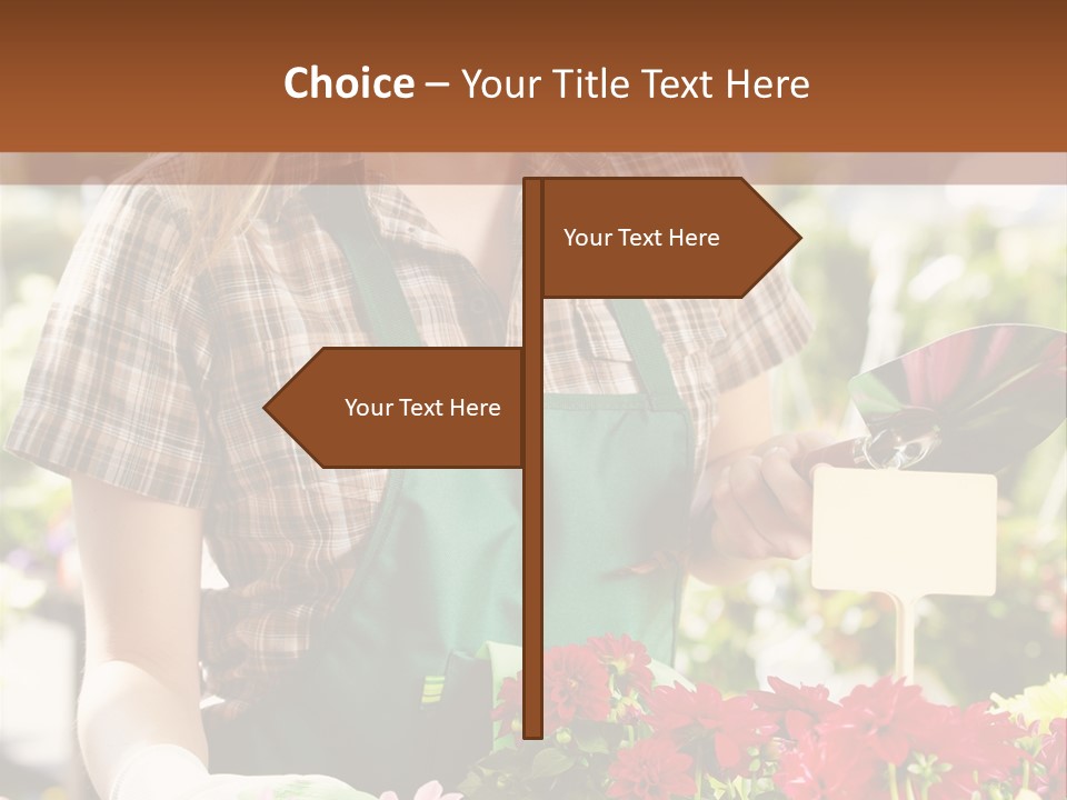 Flower Agriculture Workwear PowerPoint Template