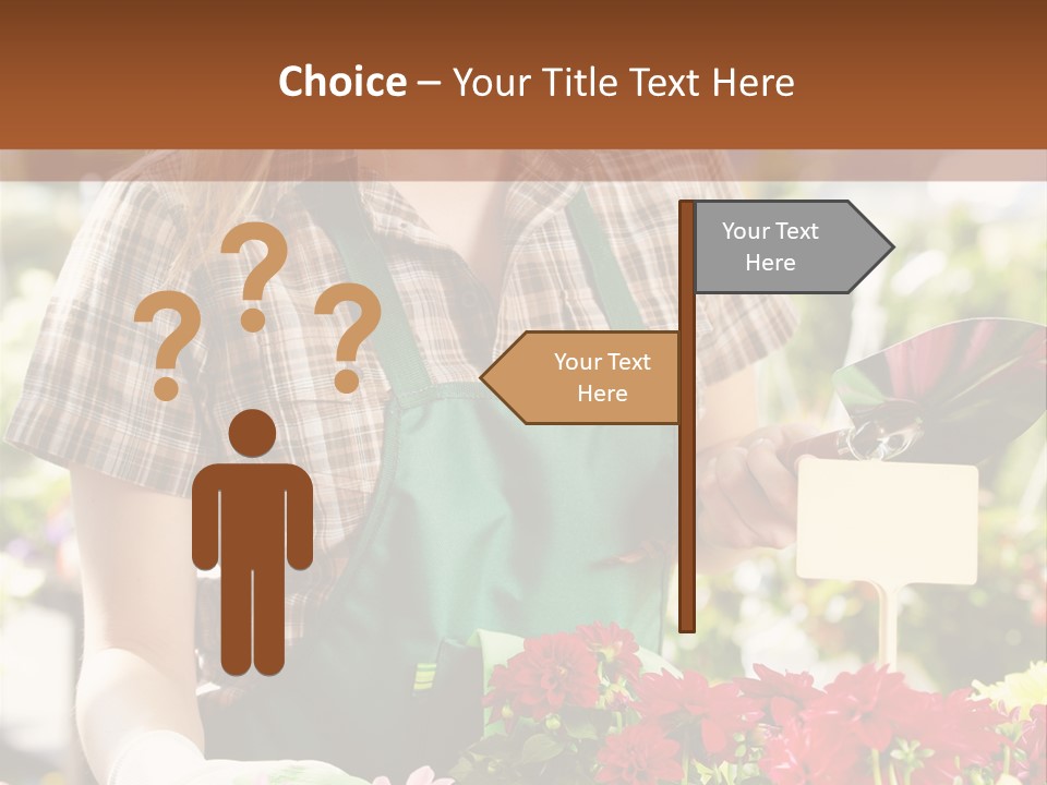 Flower Agriculture Workwear PowerPoint Template