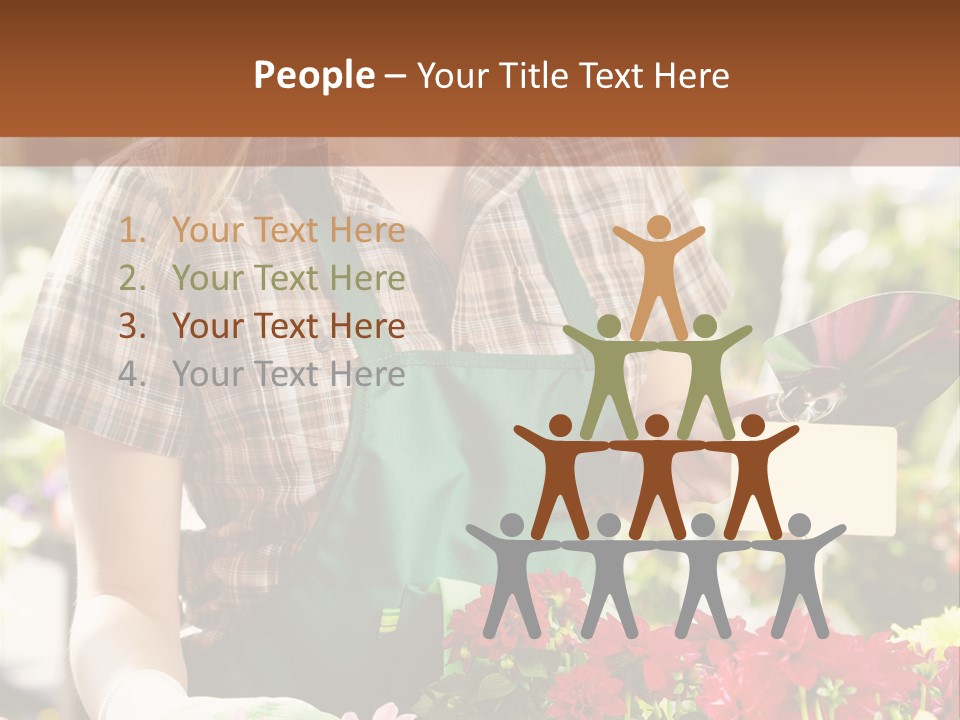 Flower Agriculture Workwear PowerPoint Template