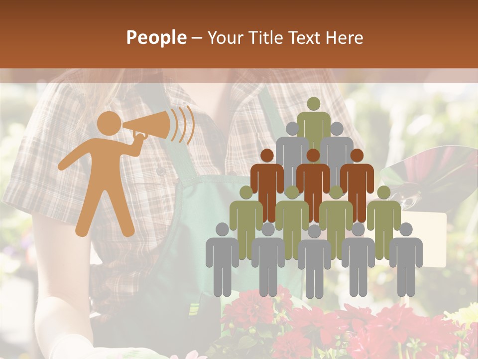 Flower Agriculture Workwear PowerPoint Template