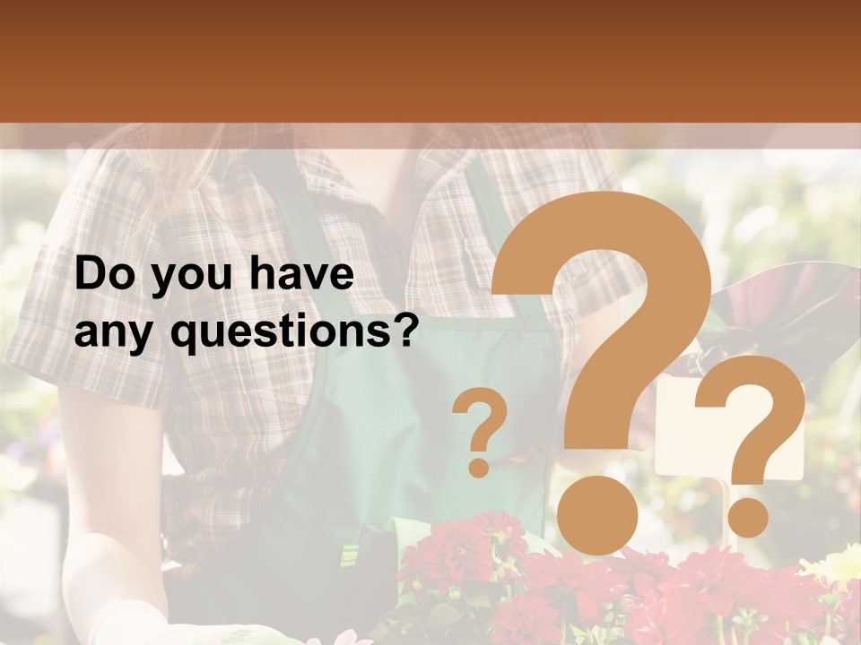 Flower Agriculture Workwear PowerPoint Template