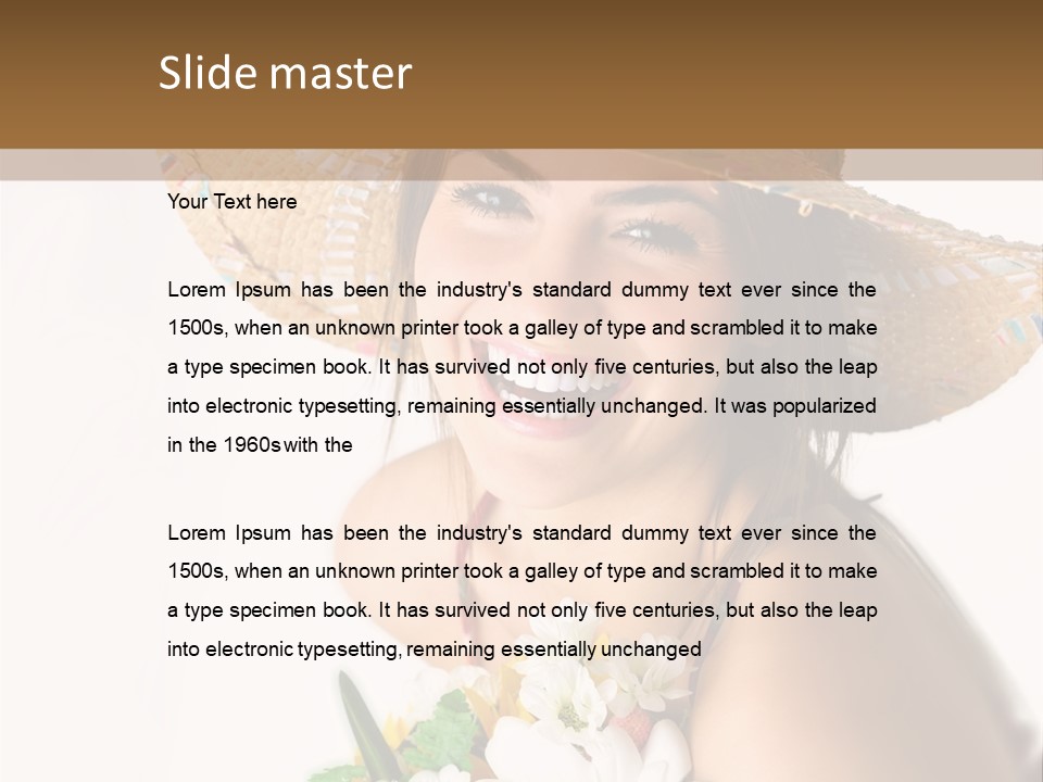 Garden Attractive Seductive PowerPoint Template