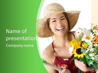 Expression Portrait Happy PowerPoint Template