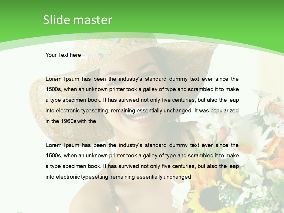 Expression Portrait Happy PowerPoint Template