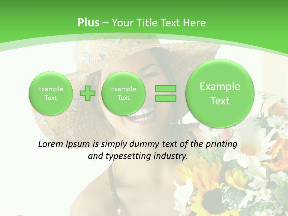 Expression Portrait Happy PowerPoint Template