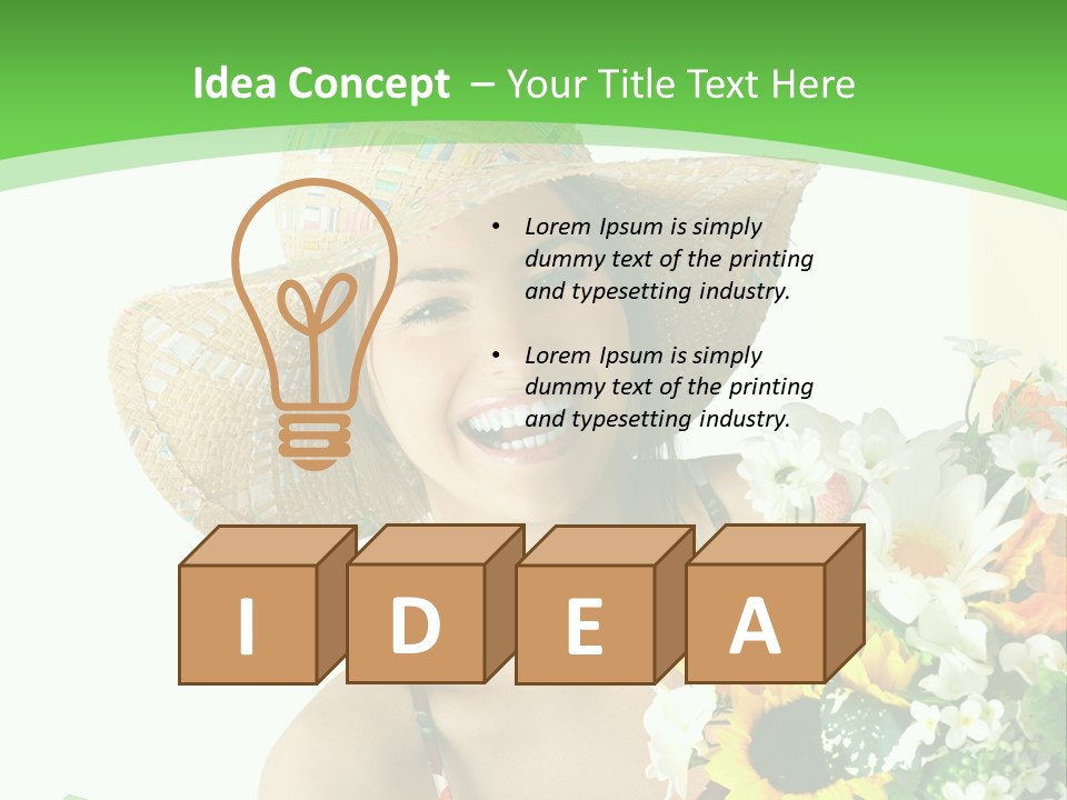 Expression Portrait Happy PowerPoint Template