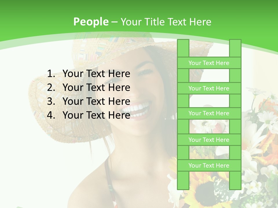Expression Portrait Happy PowerPoint Template