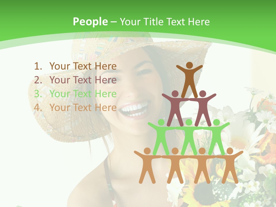 Expression Portrait Happy PowerPoint Template