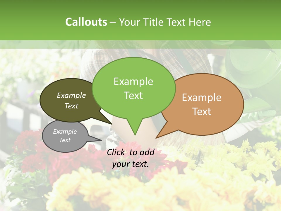 Cut Look Joy PowerPoint Template