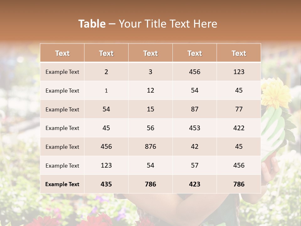 Standing Happy Female PowerPoint Template