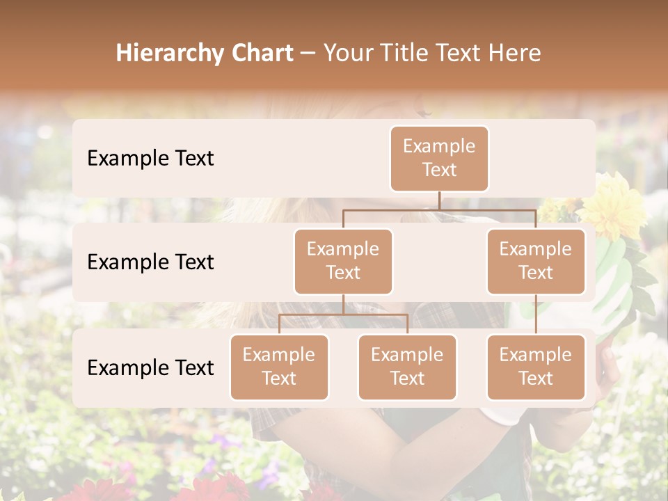 Standing Happy Female PowerPoint Template