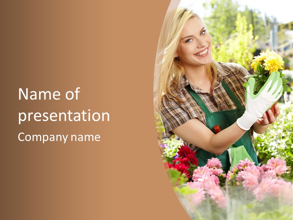 Plant Profession Young PowerPoint Template