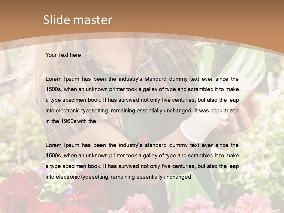 Plant Profession Young PowerPoint Template