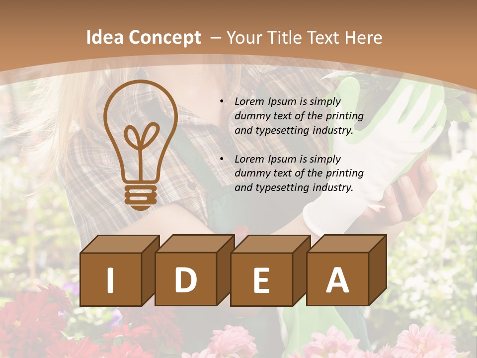 Plant Profession Young PowerPoint Template