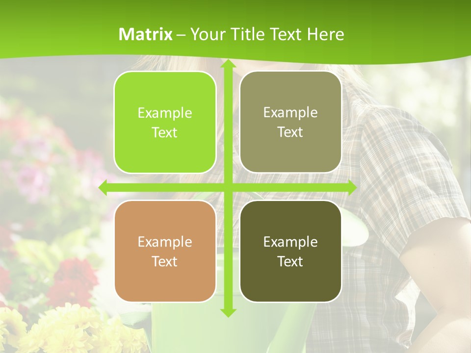 Commercial Growing Greenhouse PowerPoint Template