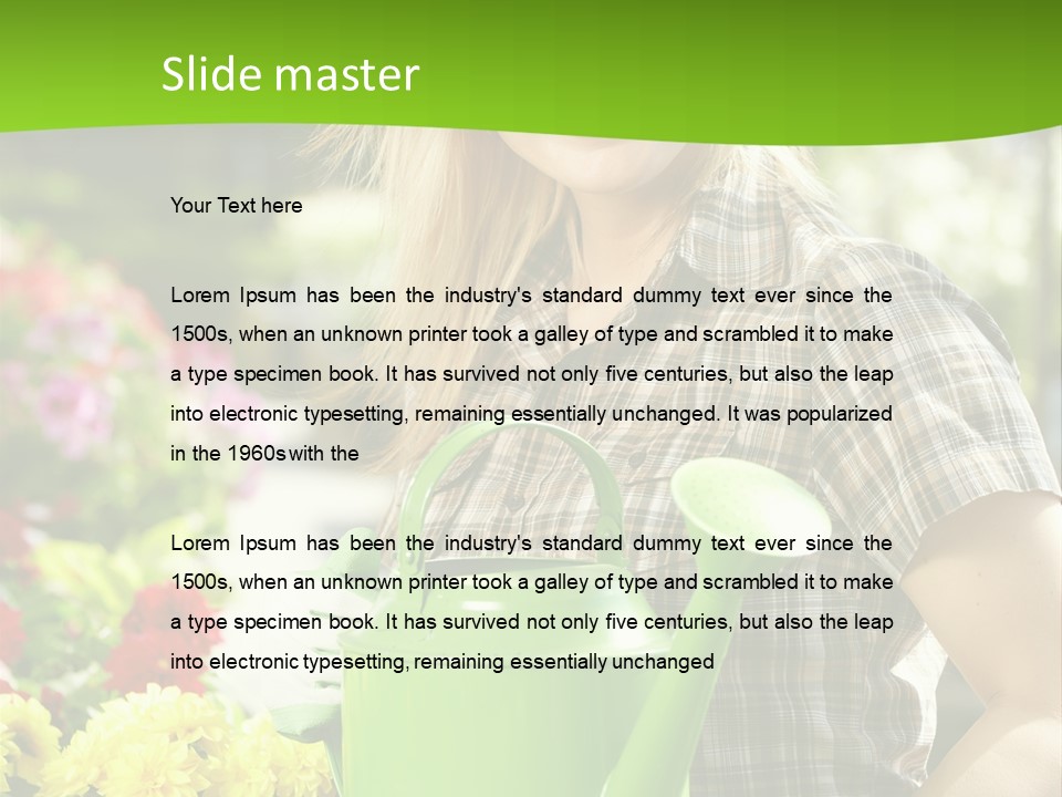 Commercial Growing Greenhouse PowerPoint Template