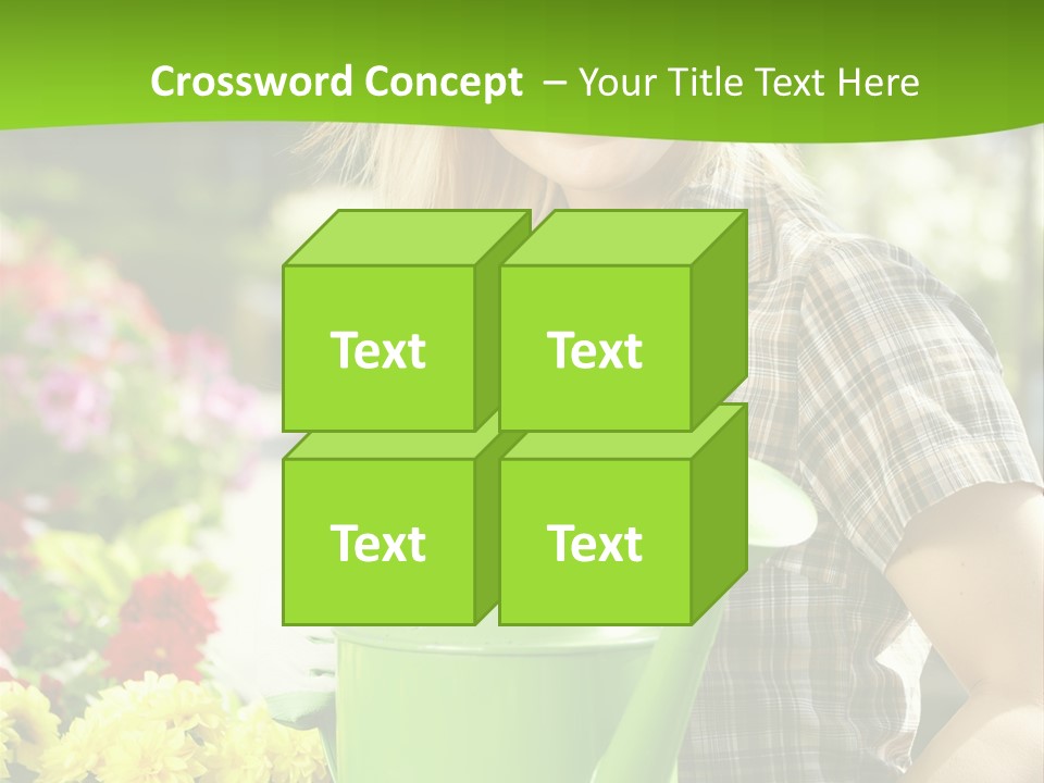 Commercial Growing Greenhouse PowerPoint Template