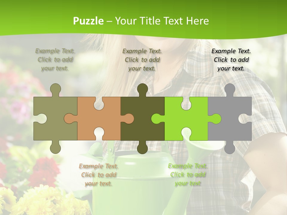 Commercial Growing Greenhouse PowerPoint Template