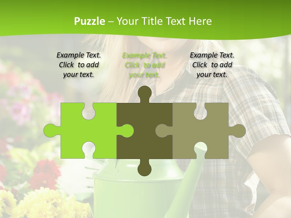 Commercial Growing Greenhouse PowerPoint Template