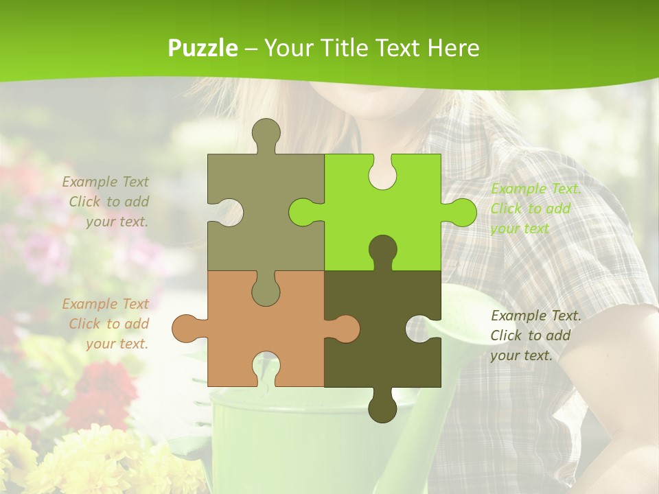 Commercial Growing Greenhouse PowerPoint Template