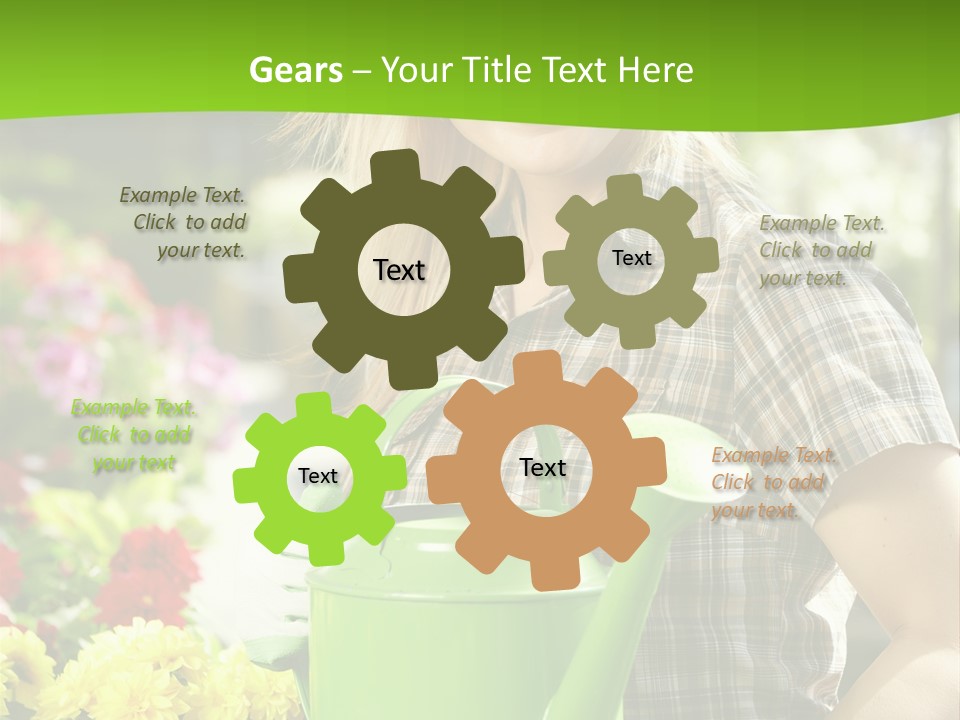 Commercial Growing Greenhouse PowerPoint Template