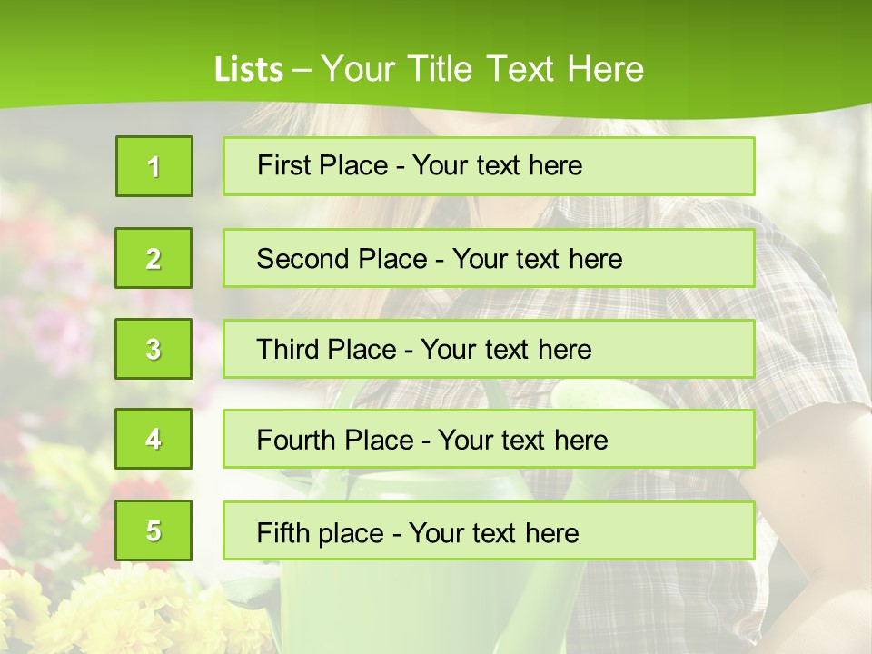 Commercial Growing Greenhouse PowerPoint Template