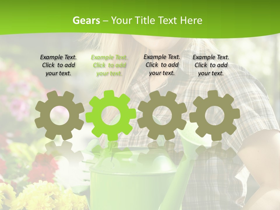 Commercial Growing Greenhouse PowerPoint Template