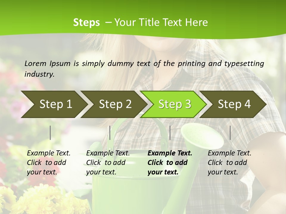 Commercial Growing Greenhouse PowerPoint Template