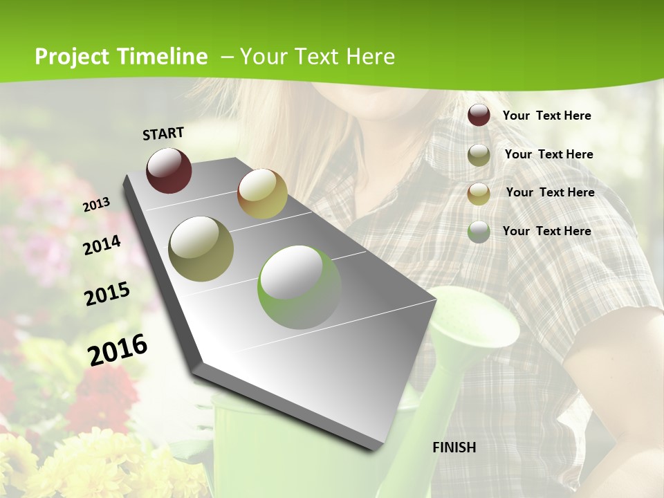 Commercial Growing Greenhouse PowerPoint Template