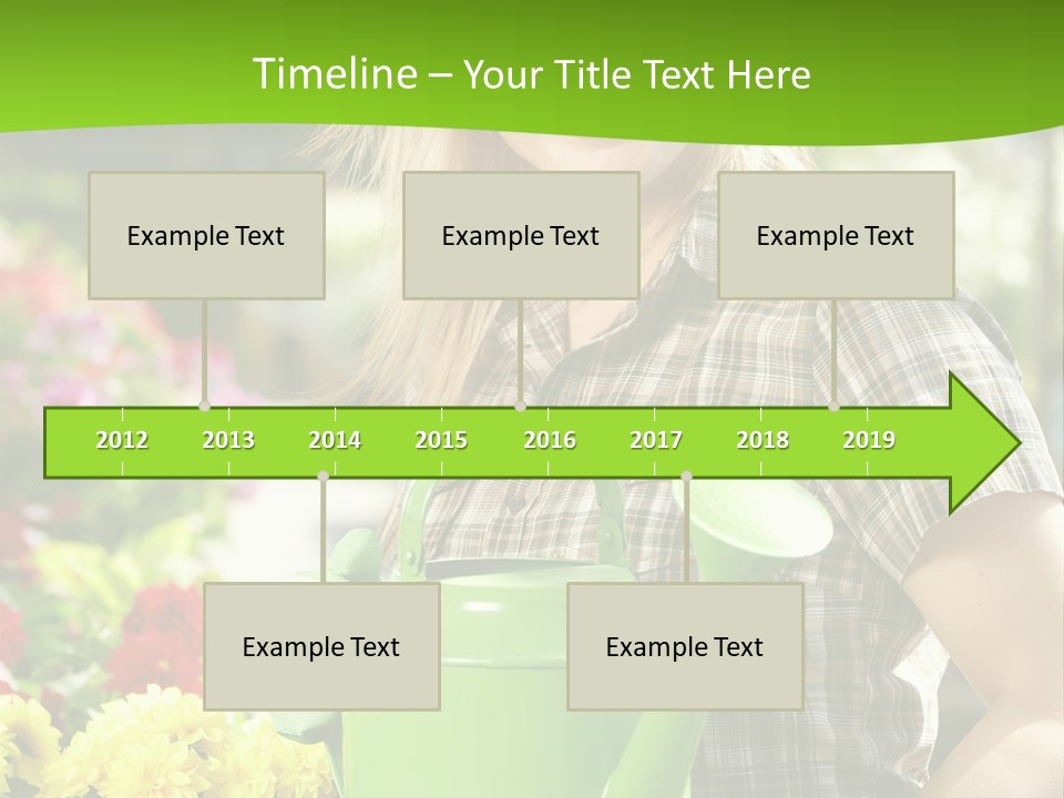 Commercial Growing Greenhouse PowerPoint Template