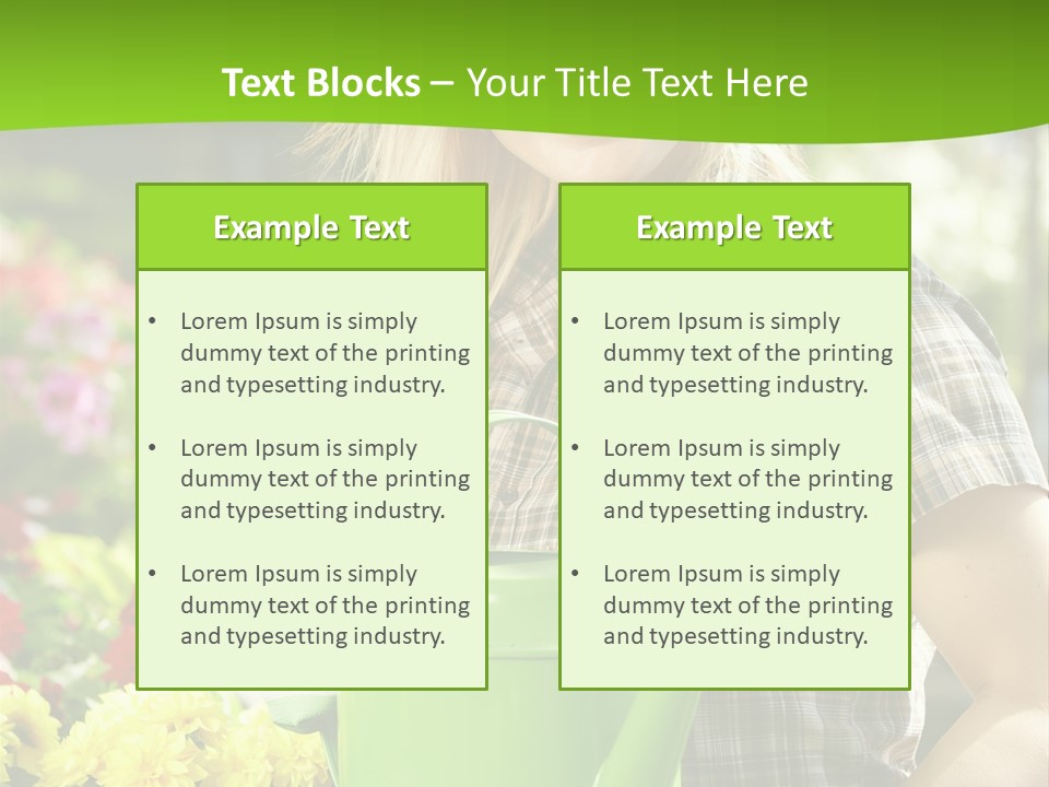 Commercial Growing Greenhouse PowerPoint Template
