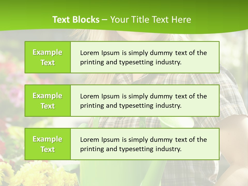 Commercial Growing Greenhouse PowerPoint Template