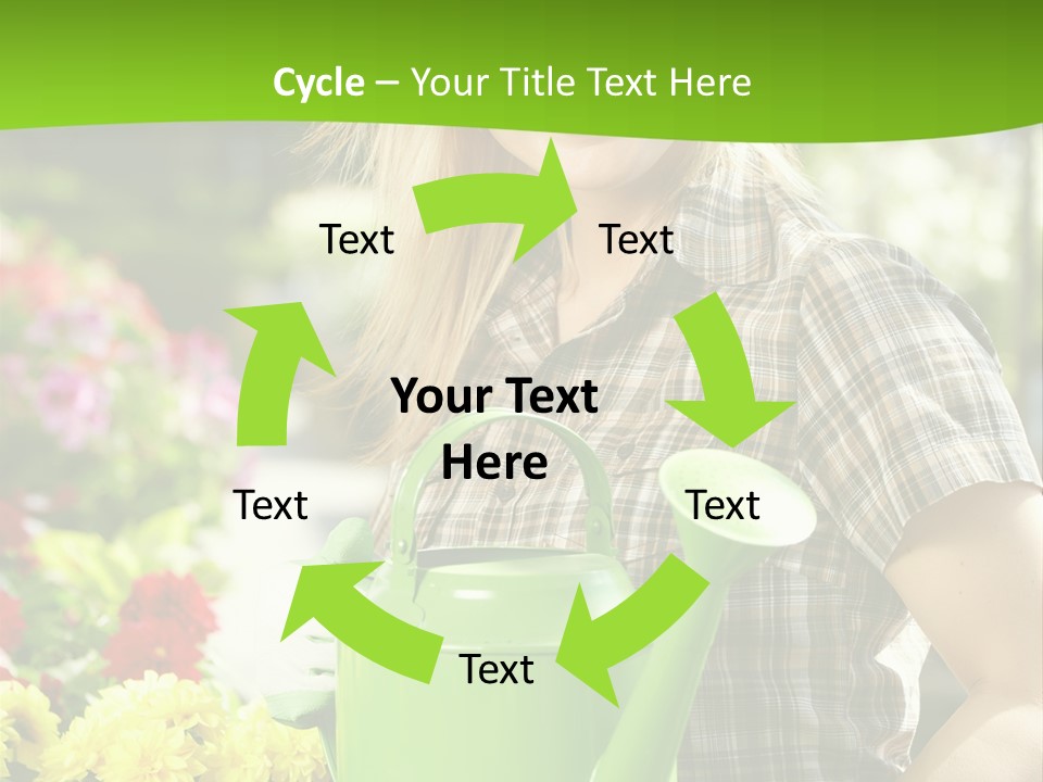 Commercial Growing Greenhouse PowerPoint Template