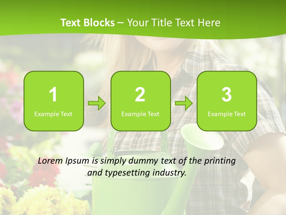 Commercial Growing Greenhouse PowerPoint Template