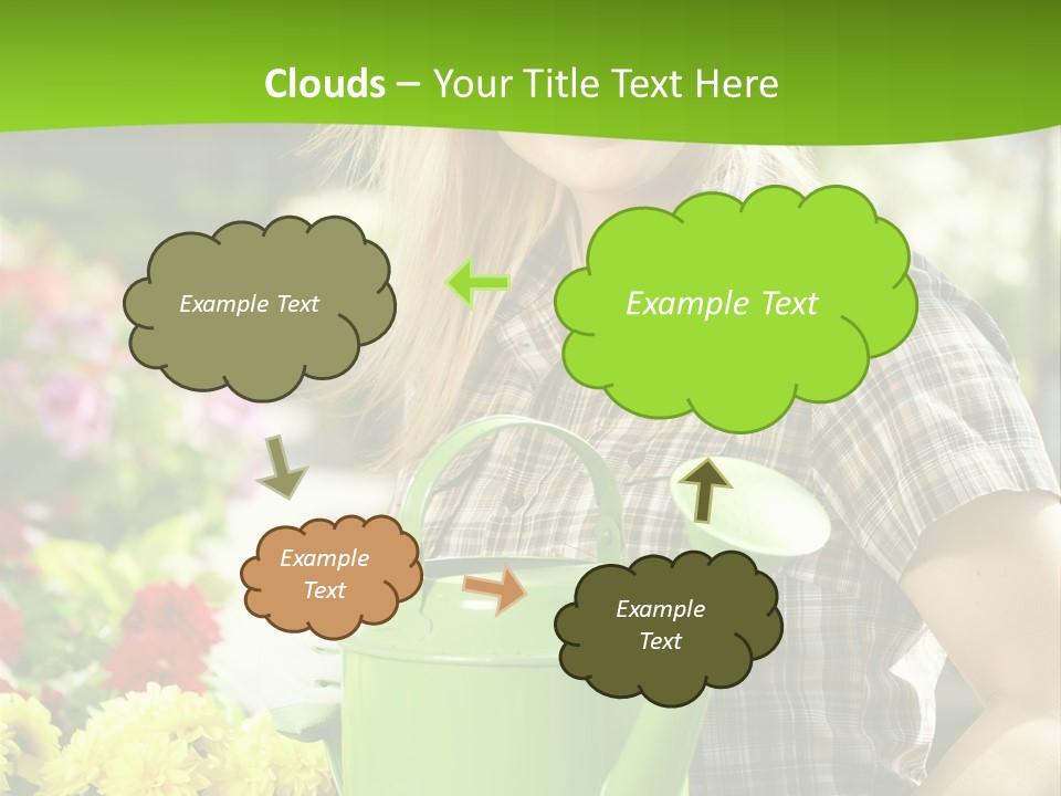 Commercial Growing Greenhouse PowerPoint Template