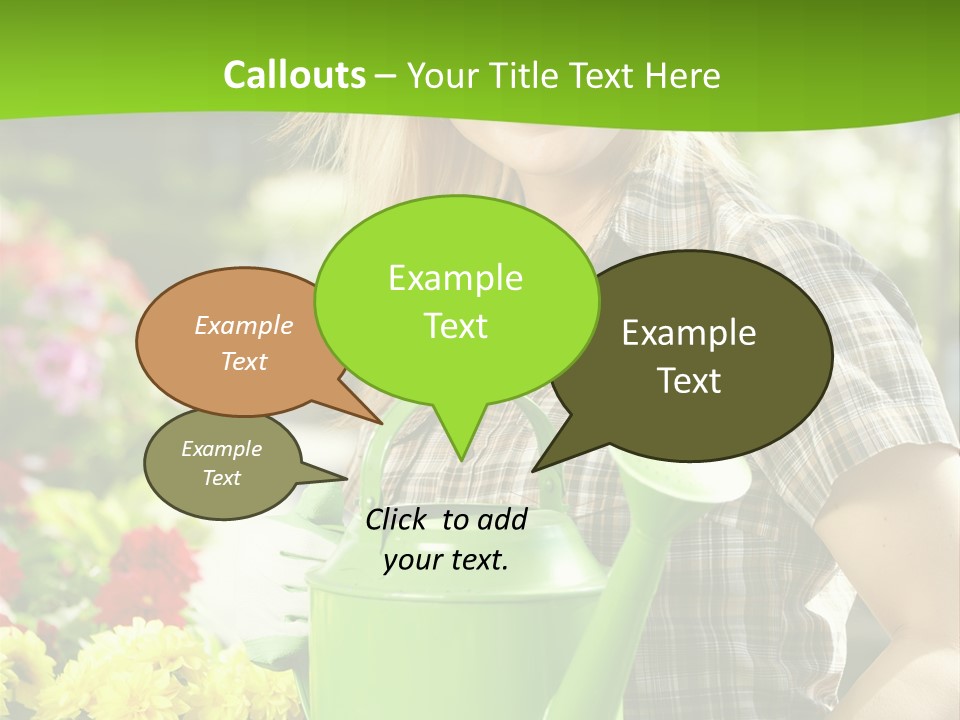Commercial Growing Greenhouse PowerPoint Template