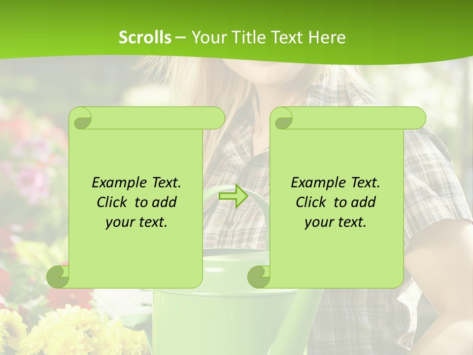 Commercial Growing Greenhouse PowerPoint Template