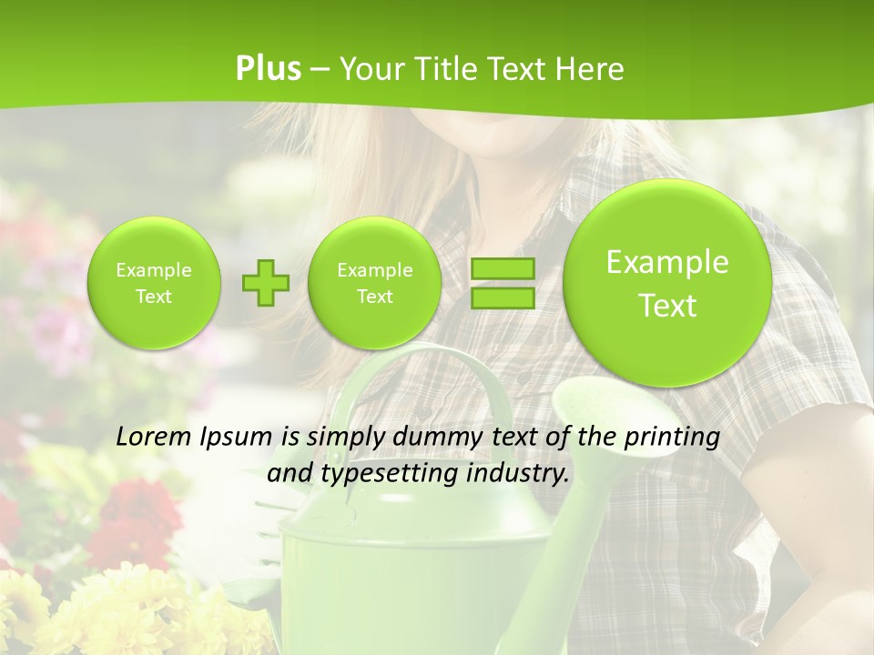 Commercial Growing Greenhouse PowerPoint Template