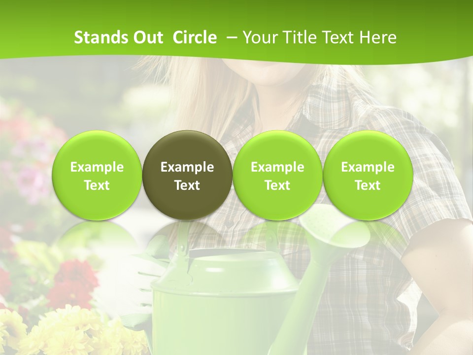 Commercial Growing Greenhouse PowerPoint Template