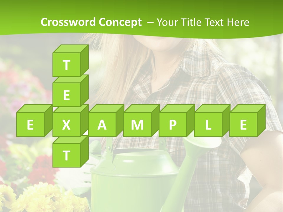 Commercial Growing Greenhouse PowerPoint Template