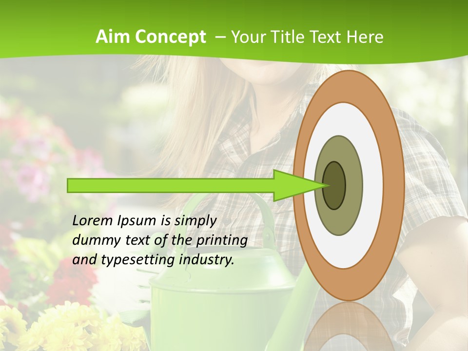 Commercial Growing Greenhouse PowerPoint Template