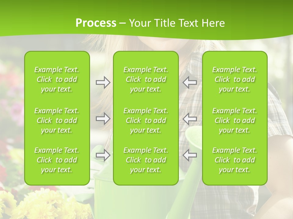 Commercial Growing Greenhouse PowerPoint Template