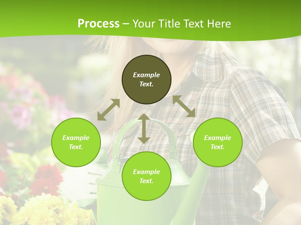 Commercial Growing Greenhouse PowerPoint Template